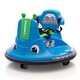 preview thumbnail 1 of 34, 12V Snail-Shaped Kids Electric Bumper Car with Remote Control, Ride On Car with LED Lights, Music, 360 Degree Rotate Blue