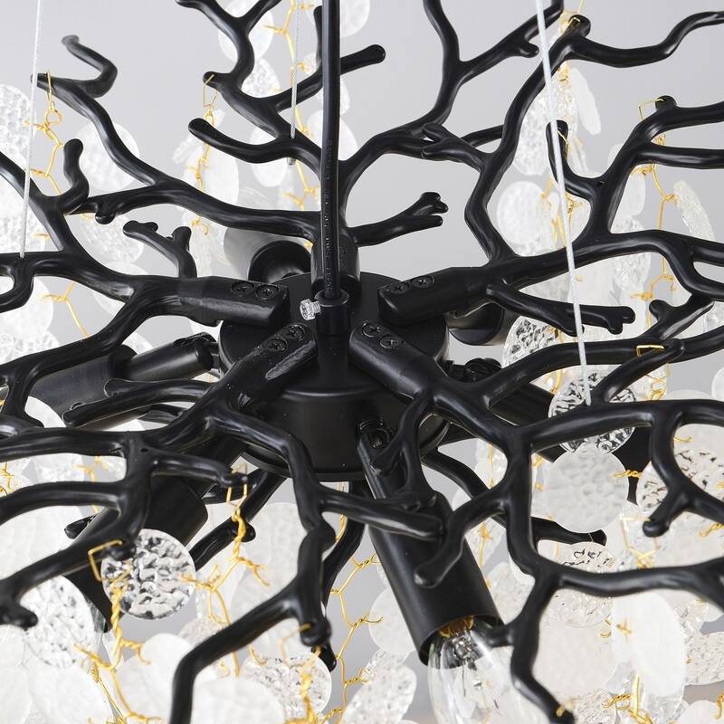 Modern Crystal Chandelier, Tree Branch Chandeliers Adjustable Height