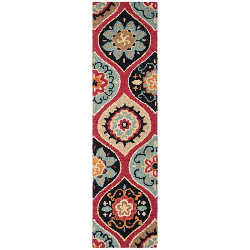 SAFAVIEH Handmade Roslyn Sjannie Modern Floral Wool Rug