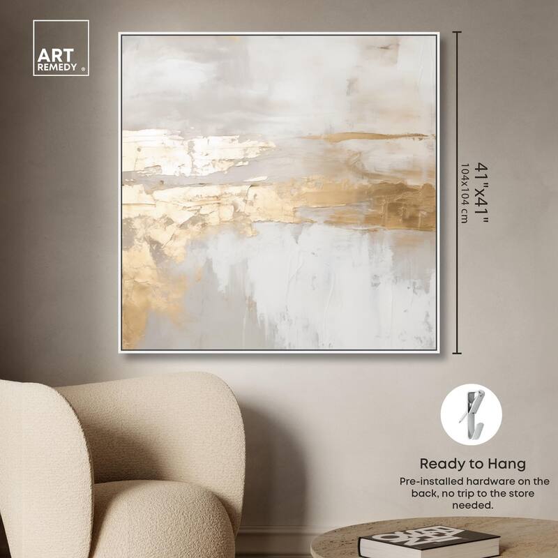 Melted Goldscape II Canvas by Art Remedy