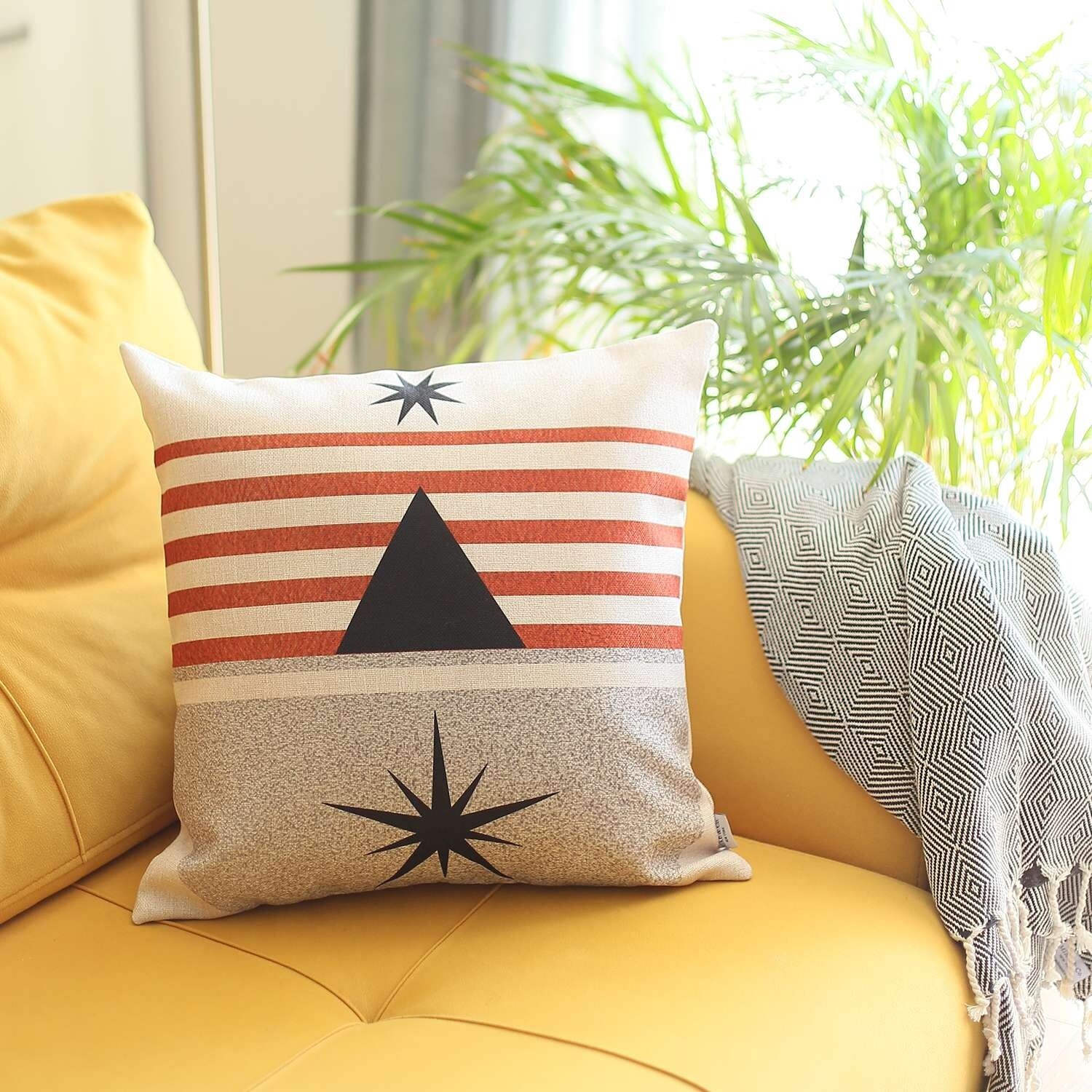 Geometric throw pillow 2025