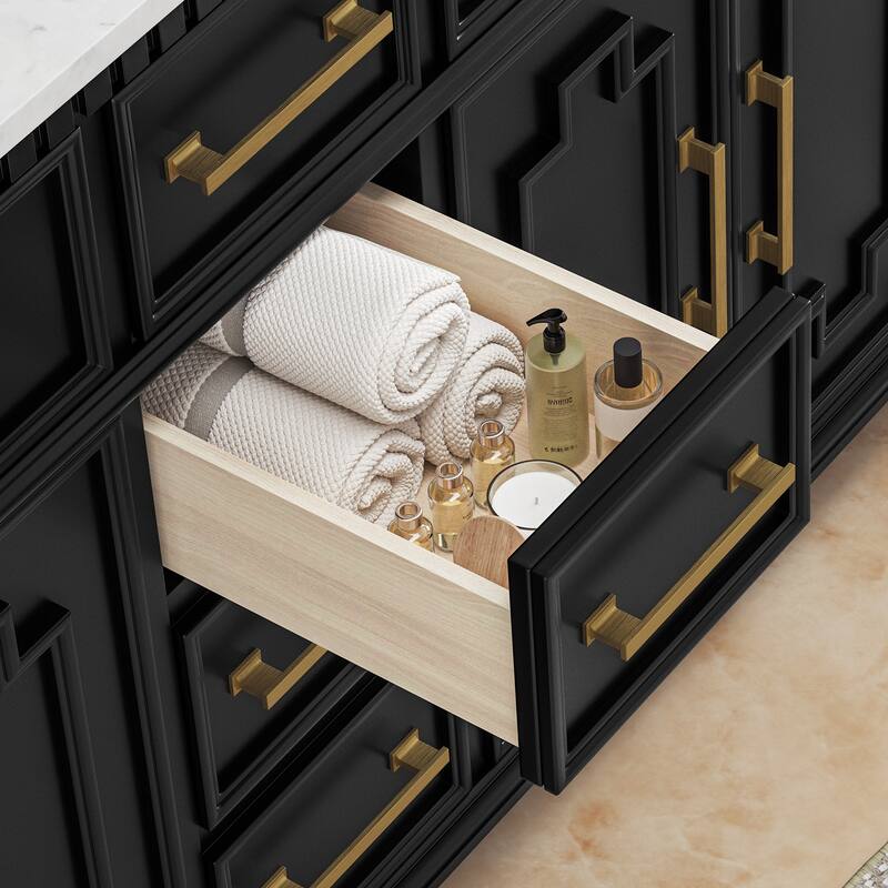 36 Inch Bathroom Vanity with Sink, Soft-Close Sliding Drawers & Cabinet, Bathroom Vanity Cabinet Set in White