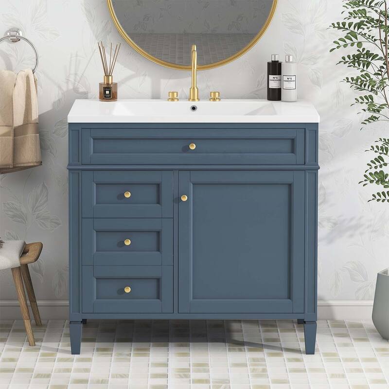Modern Single Sink Bathroom Vanity