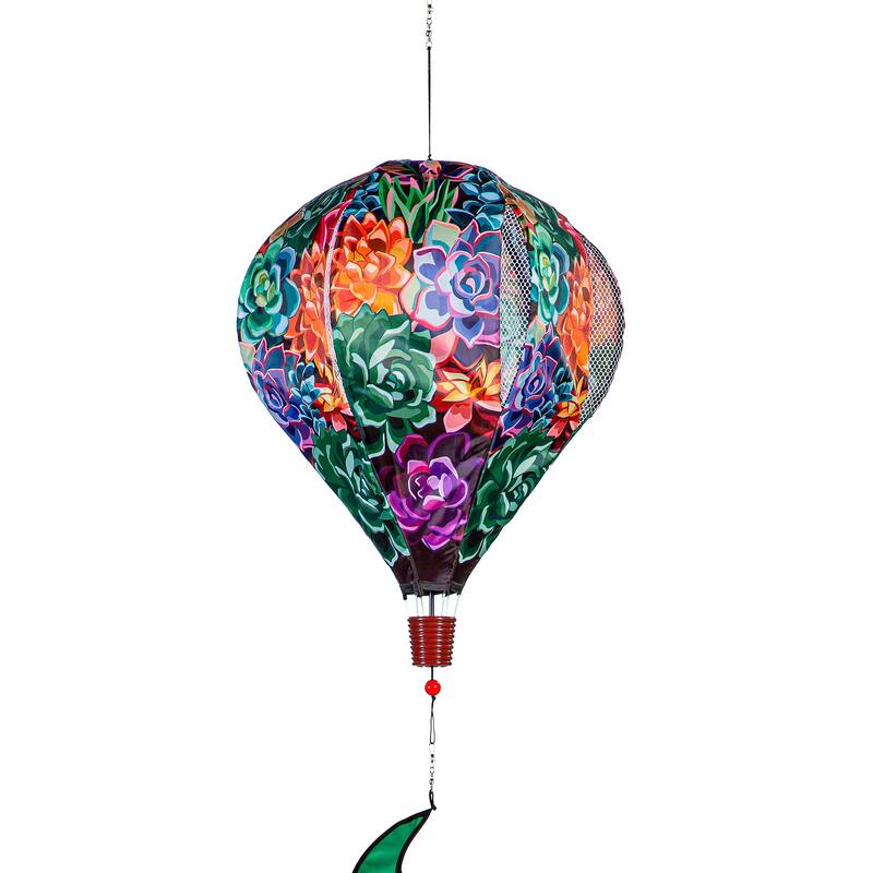 55" Summer Succulent Balloon Spinner
