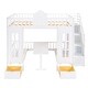preview thumbnail 24 of 50, Full-Over-Full Bunk Bed with Changeable Table