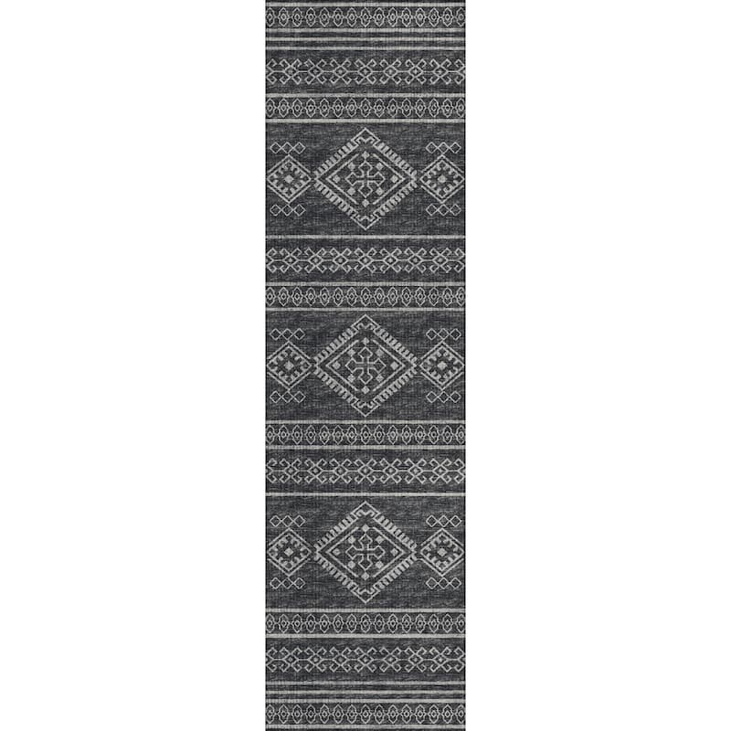 Indoor/ Outdoor Yuma Boho Washable Rug