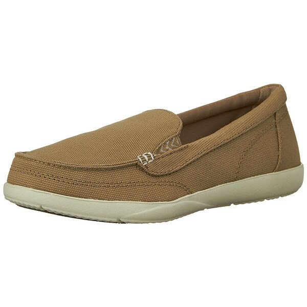 crocs womens walu ii canvas loafer