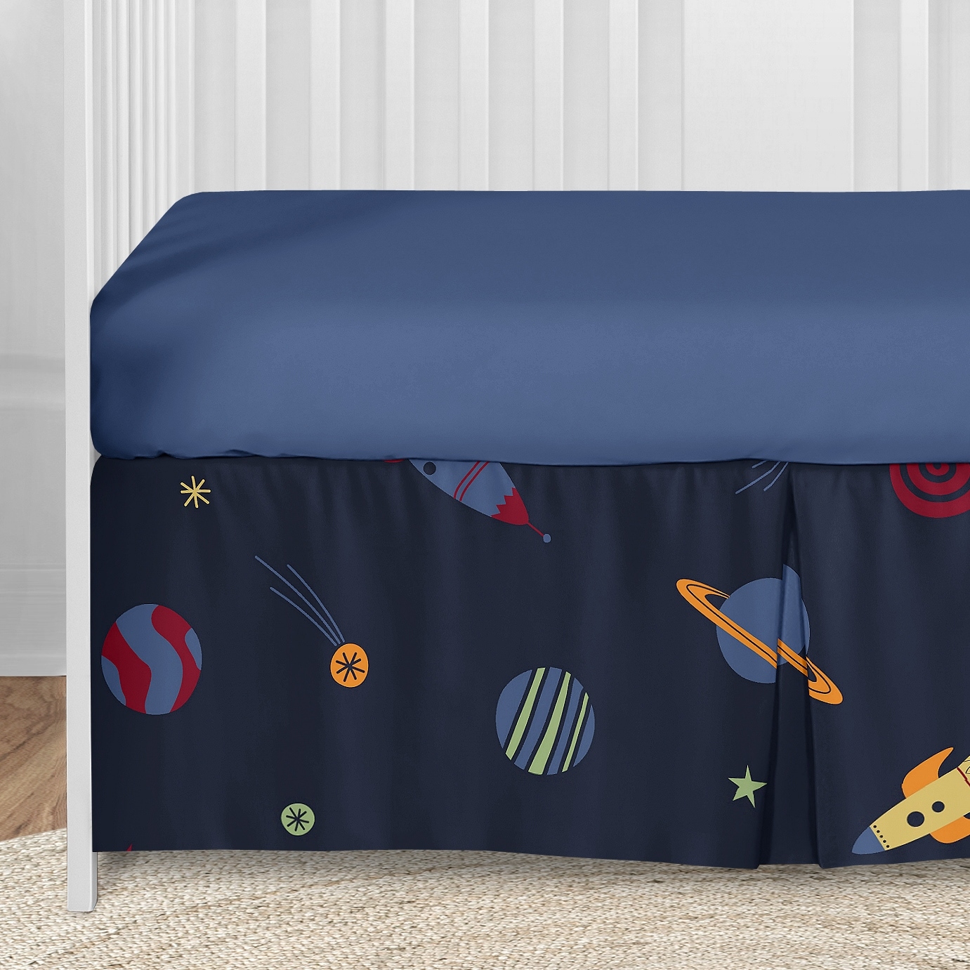 rocket ship crib bedding