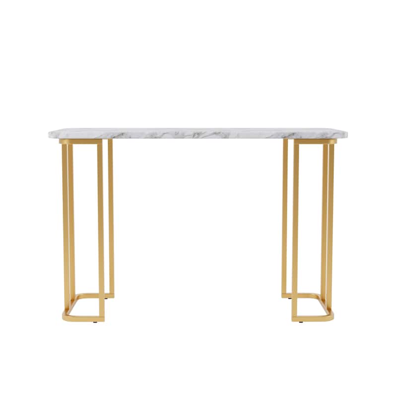 Deeanne Contemporary 47-inch Faux Marble Sofa Table by Furniture of America