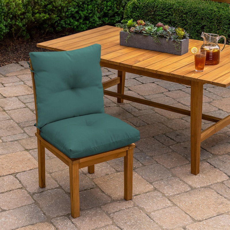 ARDEN Outdoor Plush Modern Tufted Blowfill Dining Chair Cushion, 21 x 40