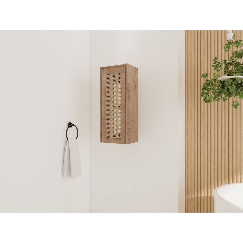 MEDUNJESS Bathroom Side Cabinet, Float Mounting Design