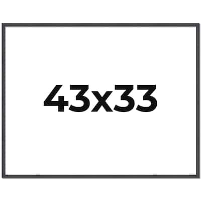 43x33 Frame Brown Solid Wood Picture Frame - Complete Modern Photo