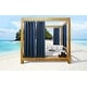 preview thumbnail 5 of 17, Seascapes Indoor/Outdoor Grommet Curtain Panel - Pair 50" x 108" - Indigo