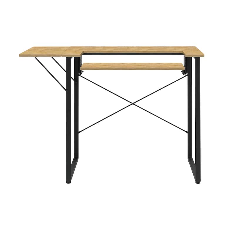 Sew Ready Dart Wood Top Sewing Table with Folding Top