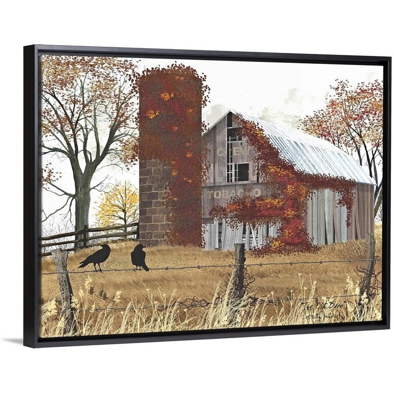 Shop The Old Barn Black Float Frame Canvas Art Overstock