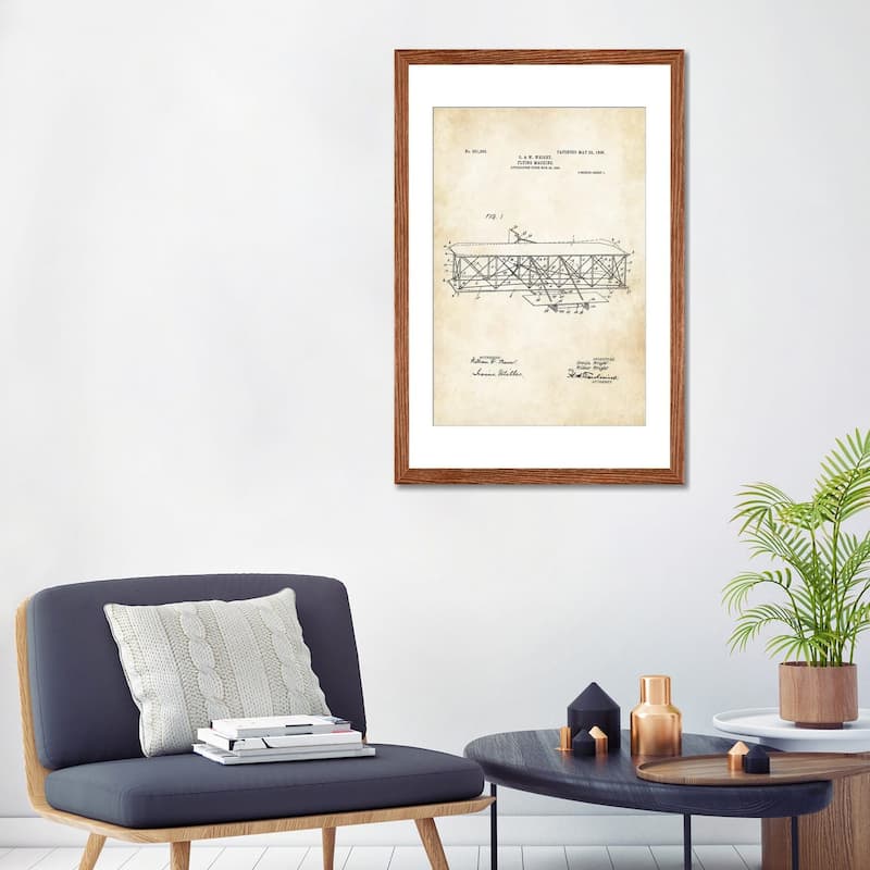 iCanvas "Wright Brothers Airplane" by Patent77