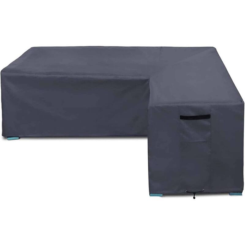 Outdoor Furniture Cover Waterproof Patio Sectional Sofa Cover - 104x83(L-Shaped-Right Facing)