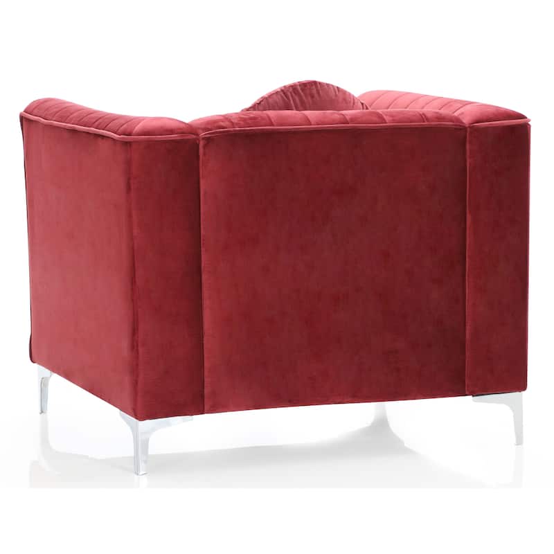 Delray Velvet/ Microsuede Chair