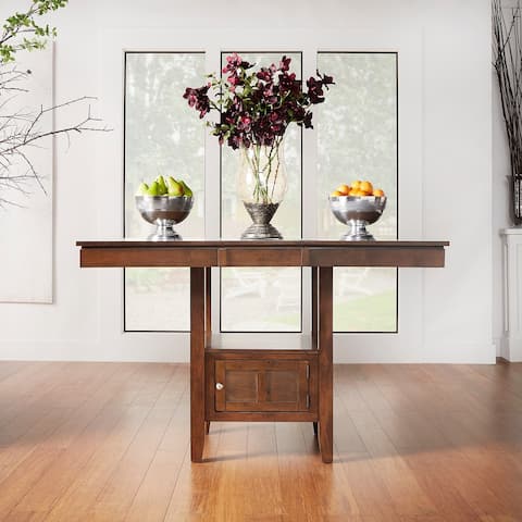 Marsden Brown Mission Extending Counter Height Dining Table by iNSPIRE Q Classic