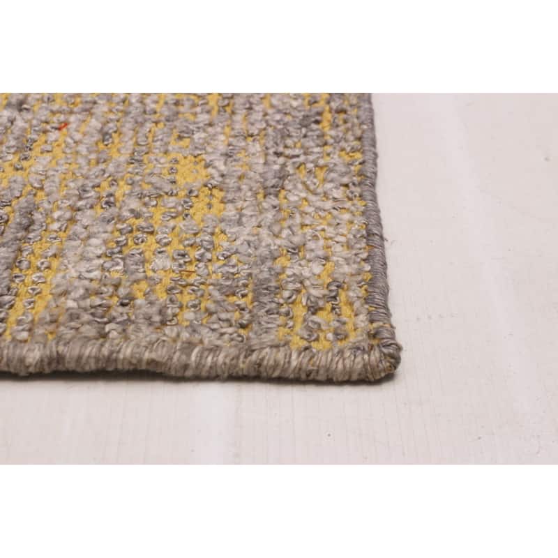 ECARPETGALLERY Hand-knotted Loreto Grey Silk Rug - 5'10 x 8'8