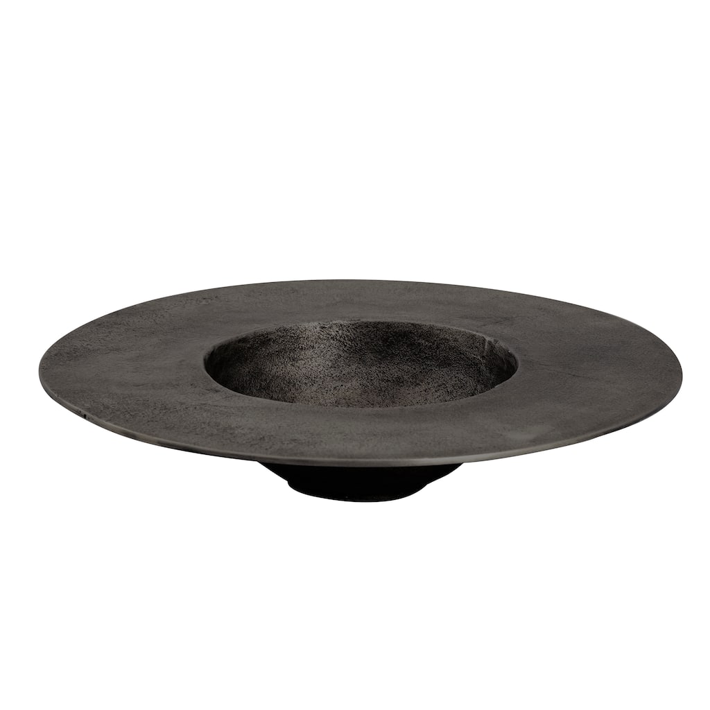 Elk Home Barish Black Finish Metal 16 Inch Wide Plate