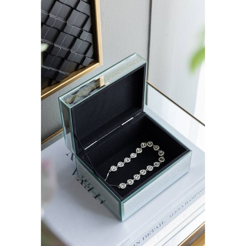 Jewelry Box, Stackable Decorative Storage Boxes With Lids
