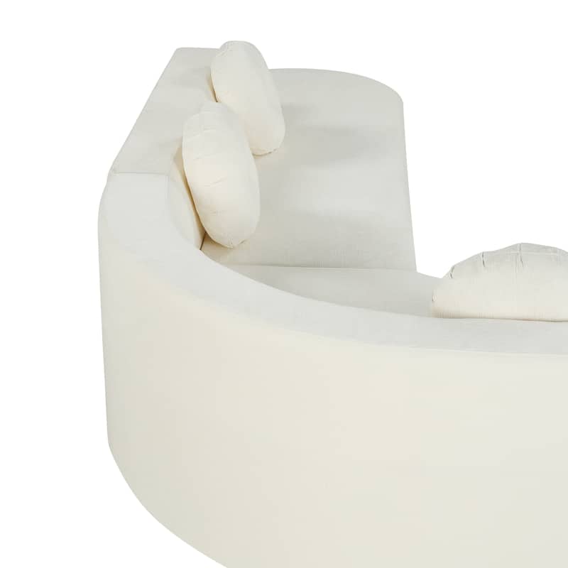 Christopher Knight Home - Mirod 122'' Extra Large Sectional Sofa with Elegant Curved Design and Plush Round Cushions