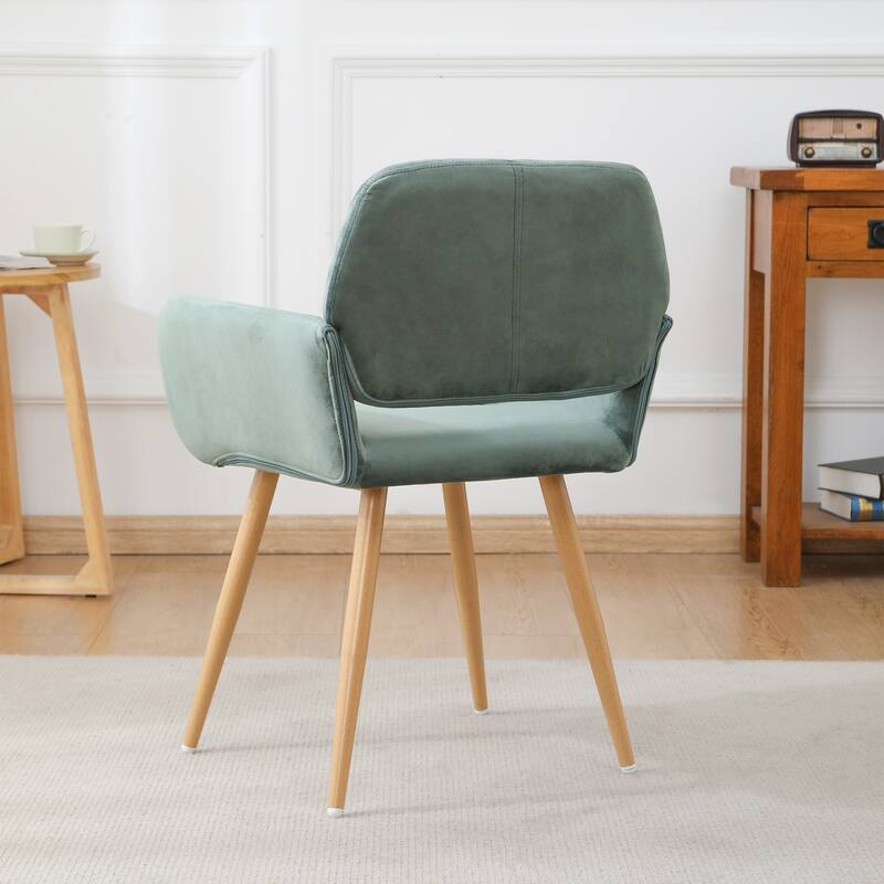 Upholstered Side Dining Chair with Metal Leg