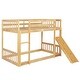 preview thumbnail 30 of 38, Twin Over Twin Pinewooden Floor Bunk Bed