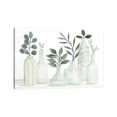 iCanvas "Bottles And Greenery II" by Cindy Jacobs Canvas Print