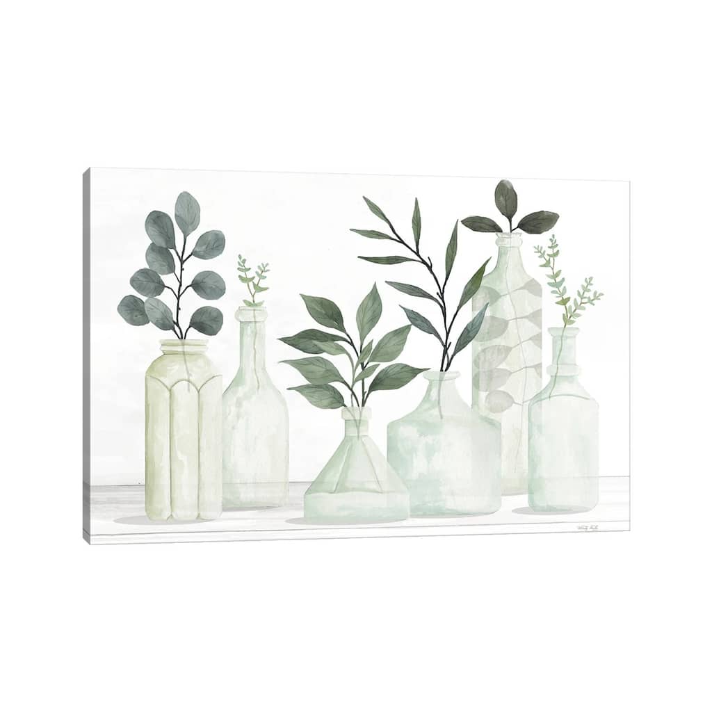iCanvas "Bottles And Greenery II" by Cindy Jacobs Canvas Print