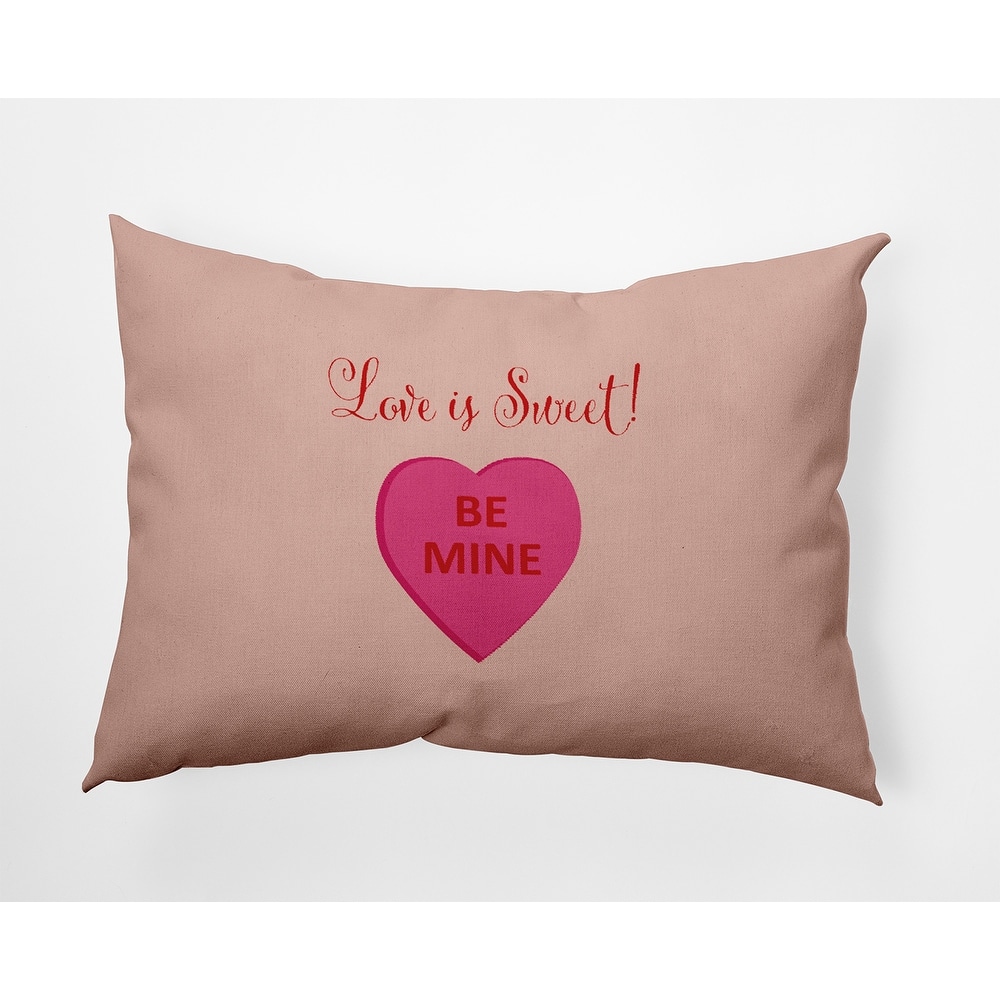 Love Is Sweet Valentines Day Decorative Throw Pillow