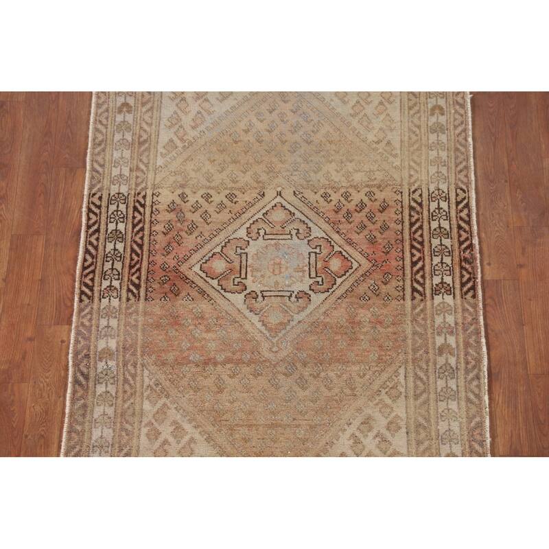Geometric Botemir Persian Accent Rug Handmade Wool Carpet - 3'4"x 4'10"