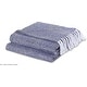 preview thumbnail 10 of 24, Cotton Throw Blankets All-Season Medium Weight | Set of 2 | Chevron Design (50''x60'')
