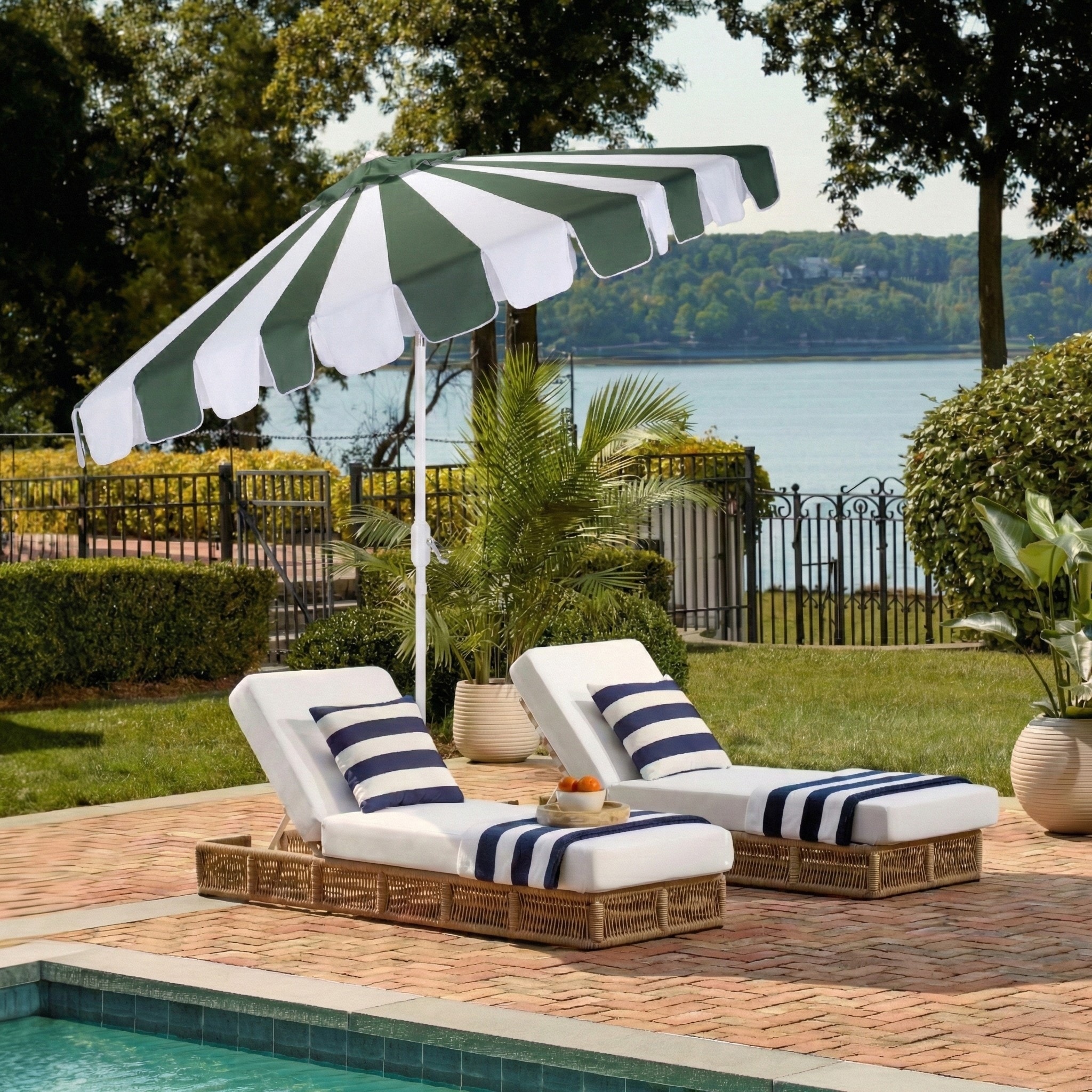 decorative patio umbrella FrgMnt Outdoor Striped Pink Beach Umbrellas For Sand Portable Umbrella With Carry Bag Tilt Table Umbrella Windproof Pool Umbrella UV50+ Protection Market Umbrella 6.5ft For Garden Deck Unrivaled in its size and beauty Patio Umbrellas: Outdoor & Table