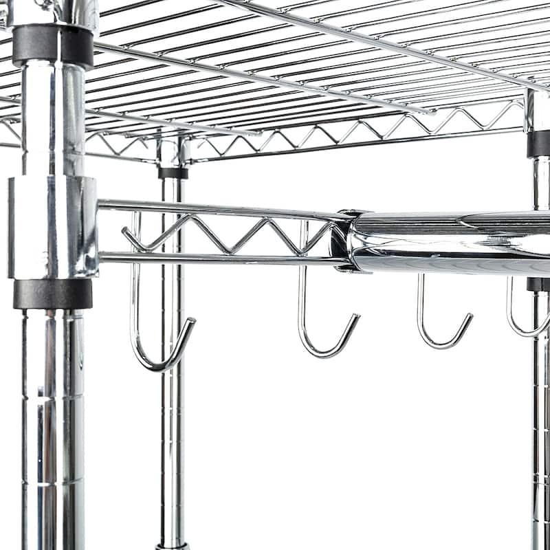 Custom Closet Organizer Shelves System Kit Expandable Clothes Storage