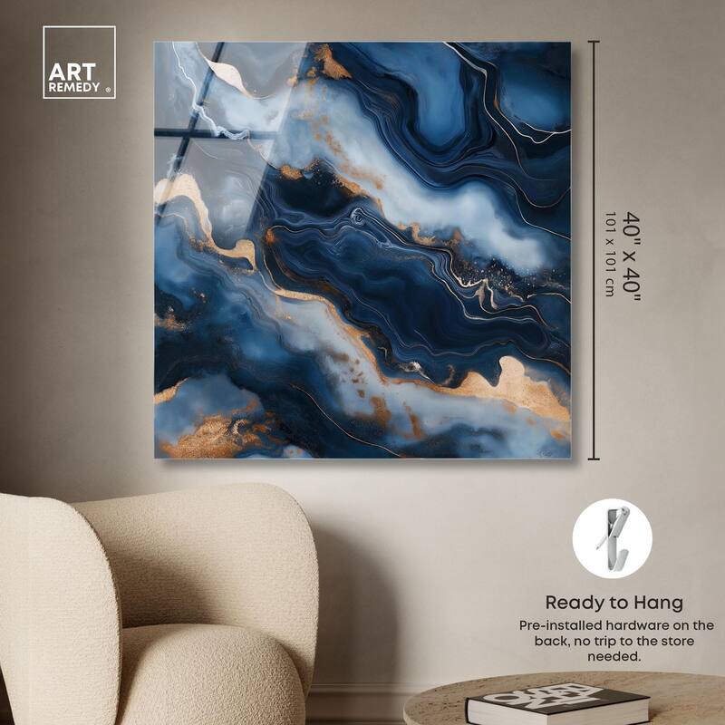Deep Sea Geode IV Acrylic by Art Remedy, Ready to Hang
