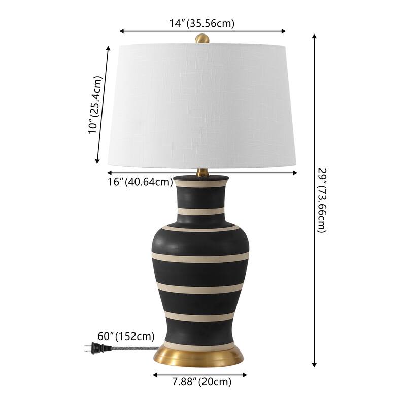 Julia 29" Ceramic LED Table Lamp, by JONATHAN Y