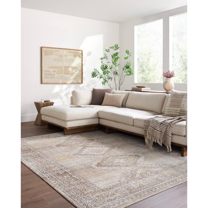 Livabliss Fifth Avenue Traditional Area Rug - Tan - 8'10" x 12'2"