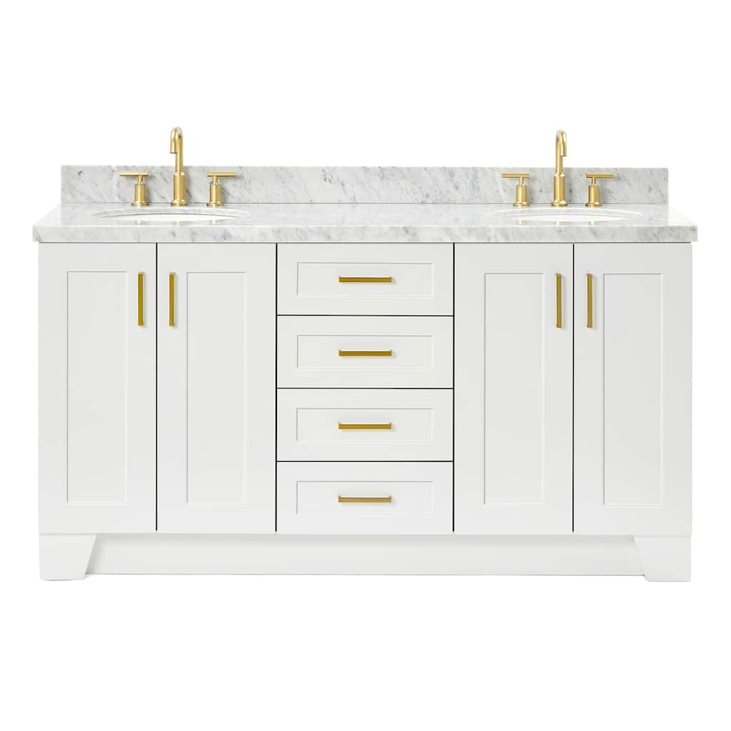 Ariel Q067DCWOVO Taylor 66" Free Standing Double Basin Vanity Set with