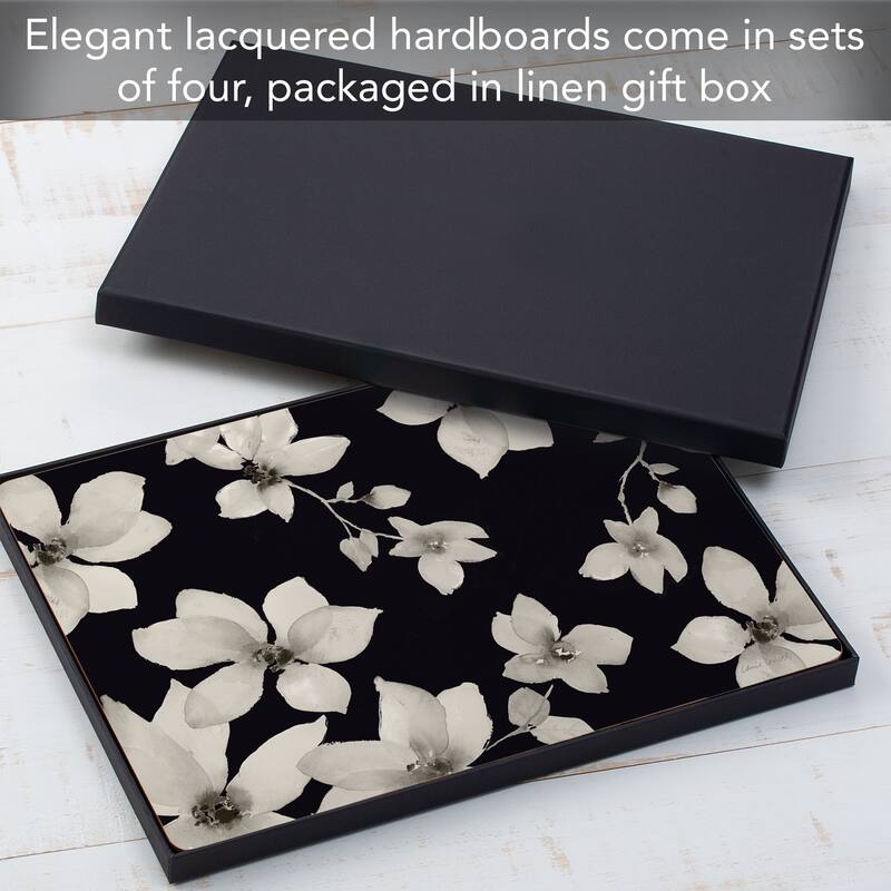 Hardboard Placemat, Moody Blooms, Set of 2, Made in the USA