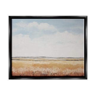 Stupell Abstract Countryside View Framed Floater Canvas Wall Art Design ...