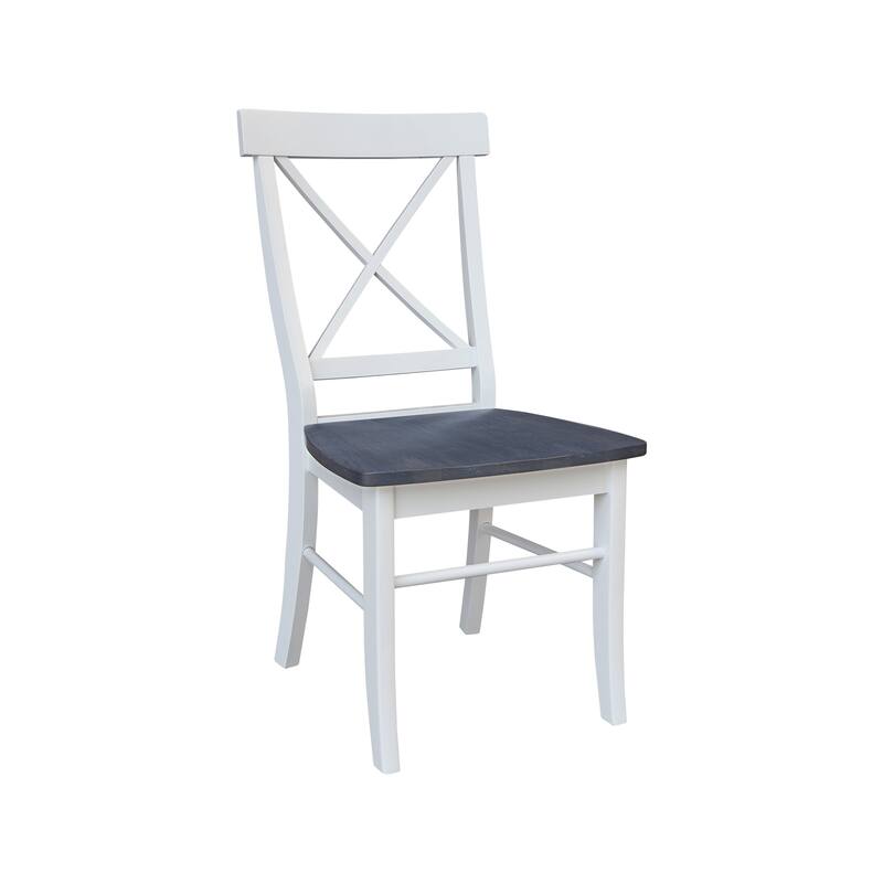 Set of Two X-Back Dining Chairs
