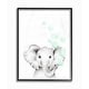 preview thumbnail 1 of 27, Stupell Cute Cartoon Baby Elephant Zoo Animal Painting,11x14, Design By Artist Studio Q - Grey 11 x 14 - Black
