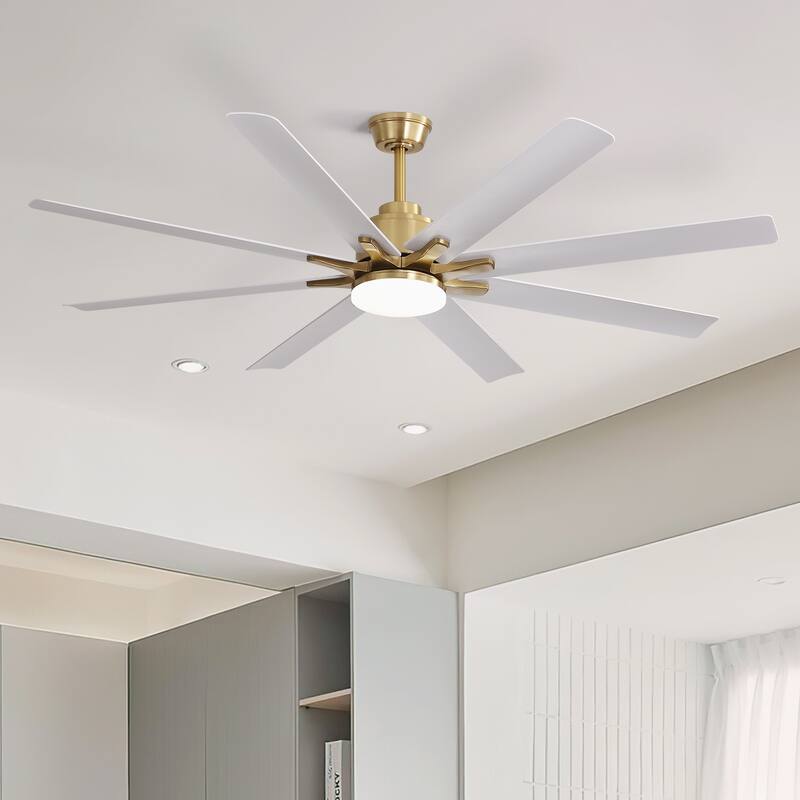 Modern Ceiling Fan With Light Smart Life APP Remote Control Timer For Alexa Google Bedroom Farmhouse