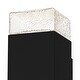 preview thumbnail 5 of 5, Saxton Integrated LED Matte Black Outdoor Wall Lantern