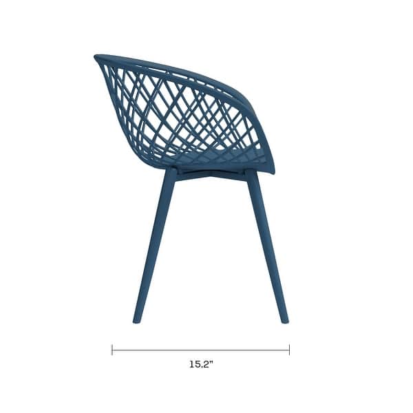 dimension image slide 5 of 8, Jamesdar Kurv Mid-Century Modern Lightweight Mini Chair (Set of 2)