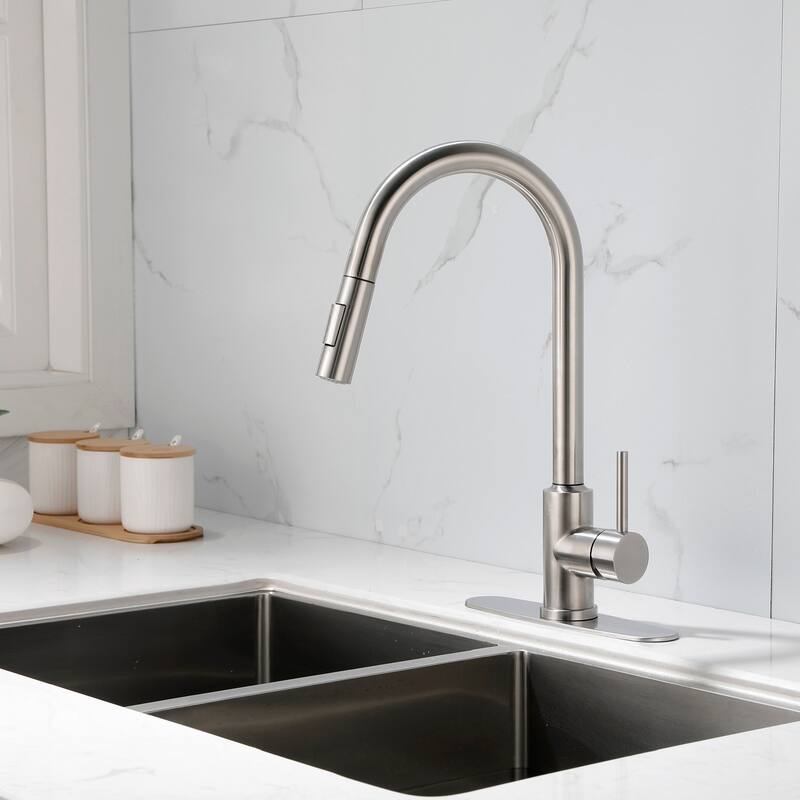 2-Function 1-Handle Pulldown Kitchen Faucet