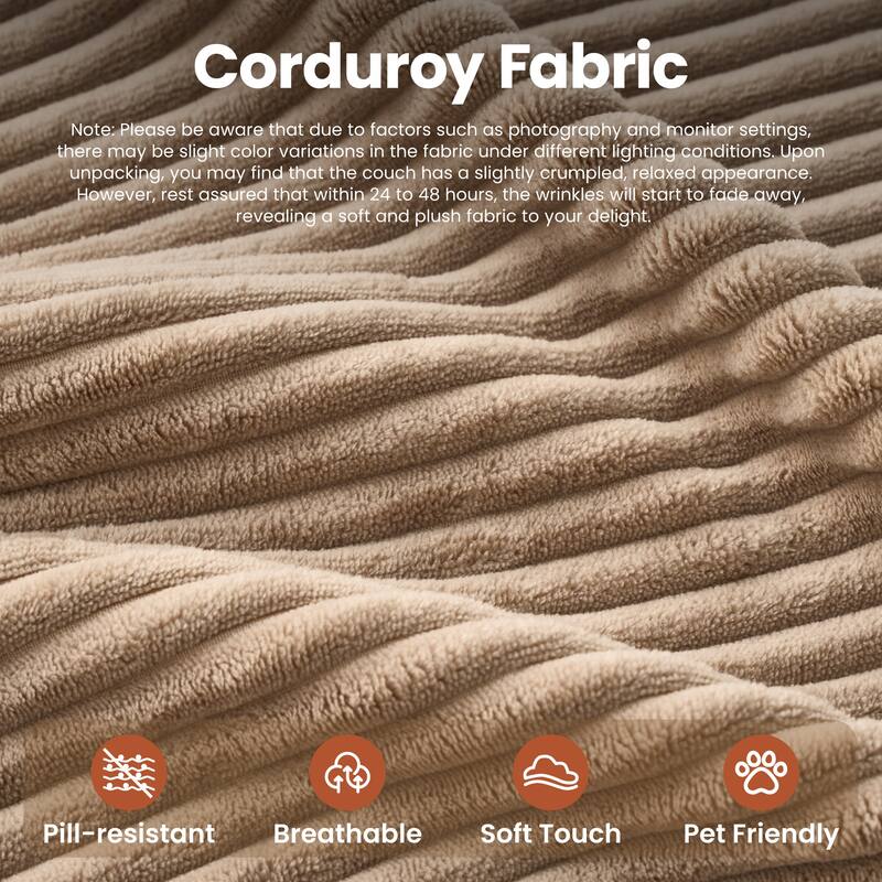 ​​OVIOS Lazy Chaise Lounge Sofa with Ottoman​