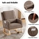 preview thumbnail 10 of 54, HOMYKA 27.5" Wide Rocking Chair for Nursery